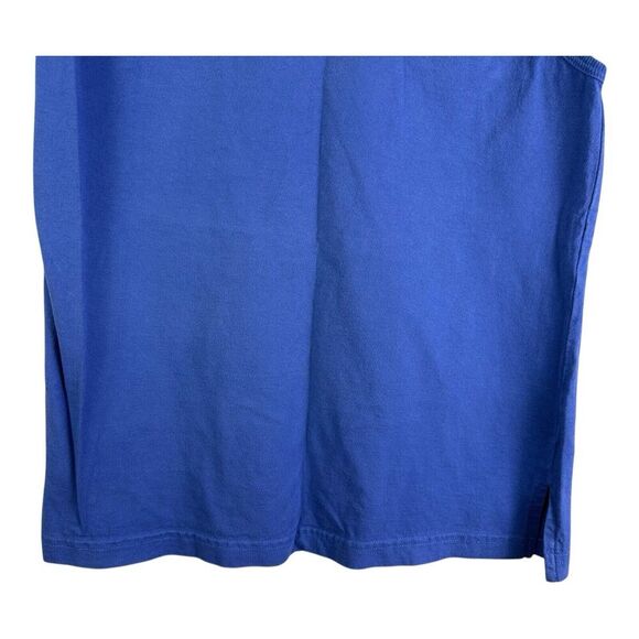 Big Dogs Mens Large Tank Top Script Embroidered Logo 90s Y2K Blue Shirt - Picture 3 of 10